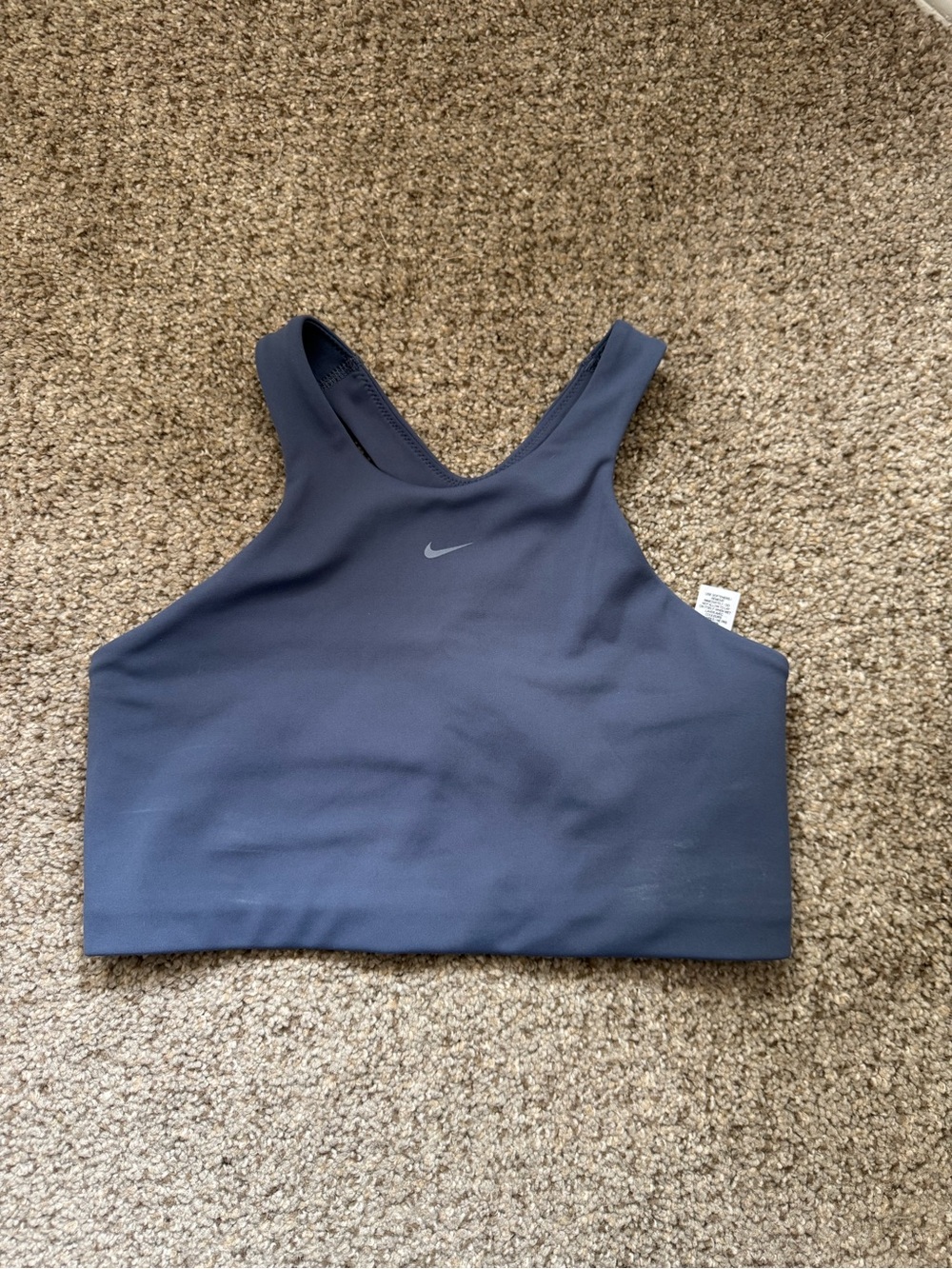 Nike Women’s High-Neck Sports Bra - Slate Blue